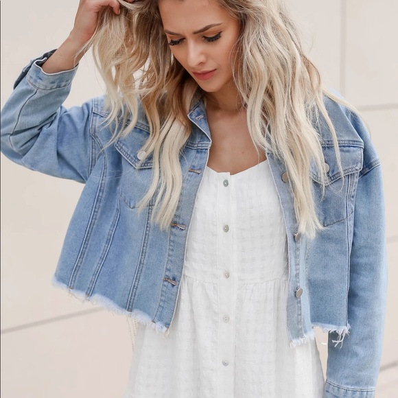 NWT Andree By Unit Bring Rhinestone Denim Jacket - Picture 9 of 12